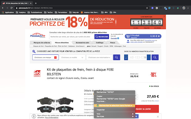 le clic droit Partakus depuis la boutique en ligne Chrome pour être exécuté avec OffiDocs Chromium en ligne