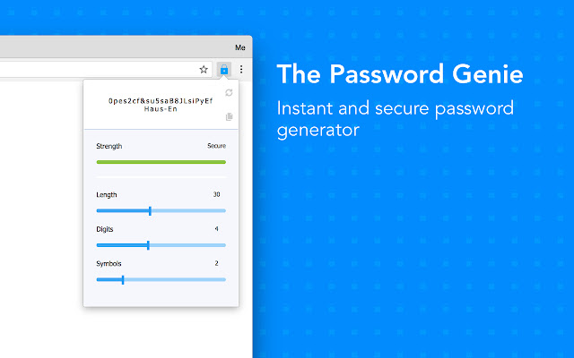The Password Genie  from Chrome web store to be run with OffiDocs Chromium online