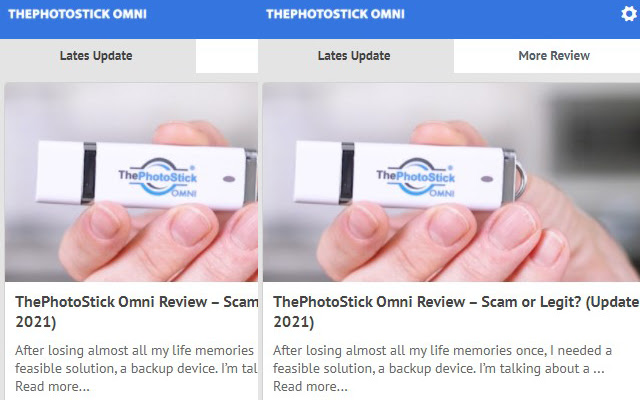 ThePhotoStick Omni Review Is it a scam?  from Chrome web store to be run with OffiDocs Chromium online