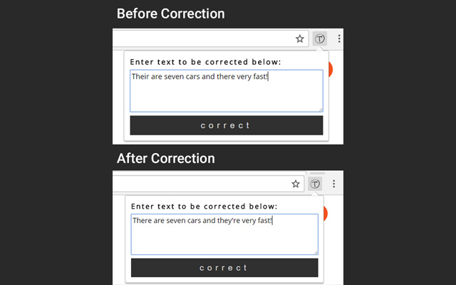 There Corrector  from Chrome web store to be run with OffiDocs Chromium online