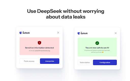 The Safe AI Business  from Chrome web store to be run with OffiDocs Chromium online