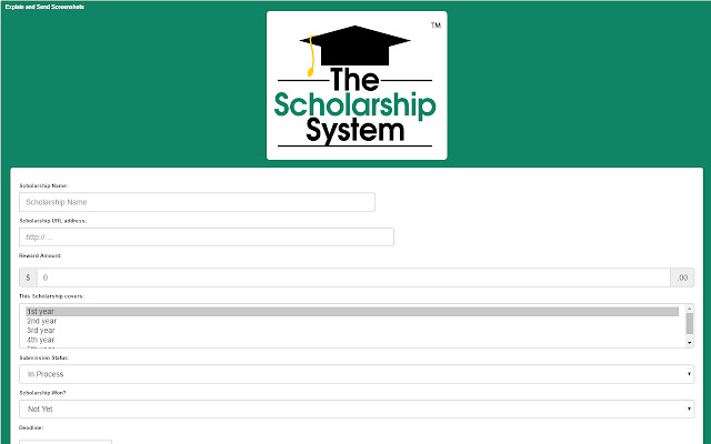 The Scholarship System  from Chrome web store to be run with OffiDocs Chromium online