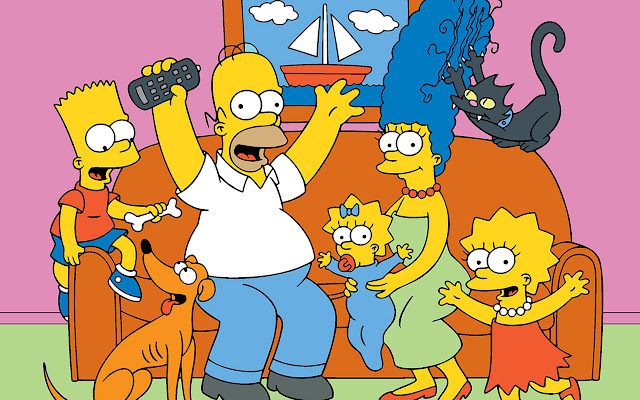 The Simpsons từ cửa hàng Chrome trực tuyến sẽ được chạy với OffiDocs Chromium trực tuyến