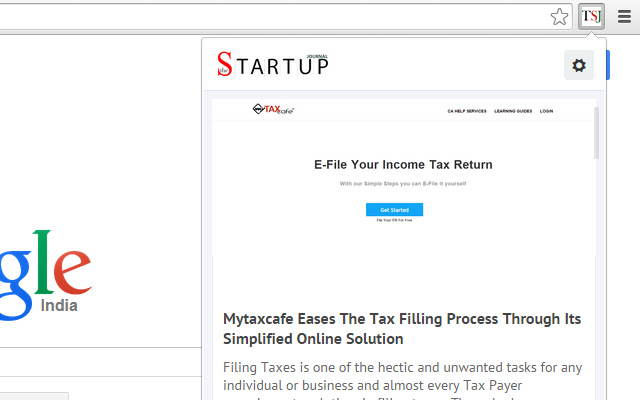 The Startup Journal  from Chrome web store to be run with OffiDocs Chromium online