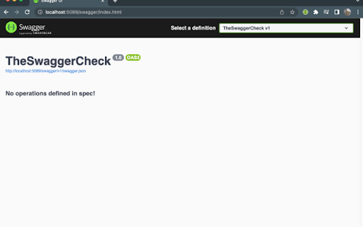 The Swagger Check  from Chrome web store to be run with OffiDocs Chromium online