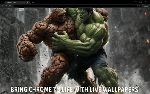 The Thing VS Hulk Live Wallpaper  from Chrome web store to be run with OffiDocs Chromium online