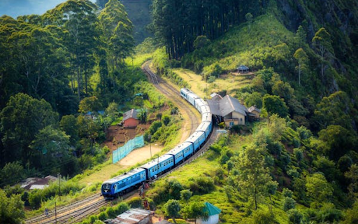The train runs on the mountain  from Chrome web store to be run with OffiDocs Chromium online