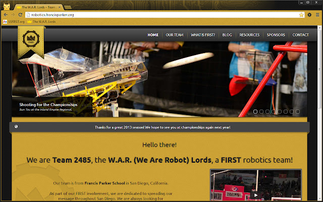 Ang WAR Lords Theme mula sa Chrome web store na tatakbo sa OffiDocs Chromium online