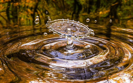 The water surface splashed  from Chrome web store to be run with OffiDocs Chromium online