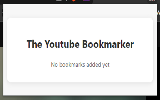 The Youtube Bookmarker  from Chrome web store to be run with OffiDocs Chromium online