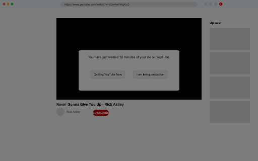 The YouTube Time Watcher  from Chrome web store to be run with OffiDocs Chromium online