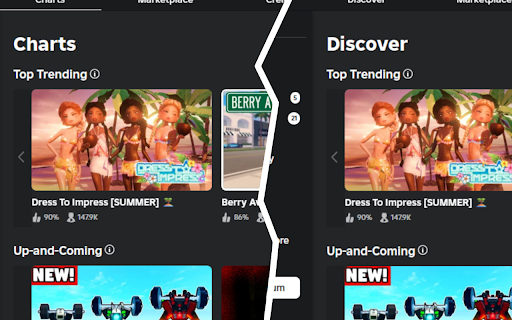 Theyre NOT charts, Roblox!!  from Chrome web store to be run with OffiDocs Chromium online
