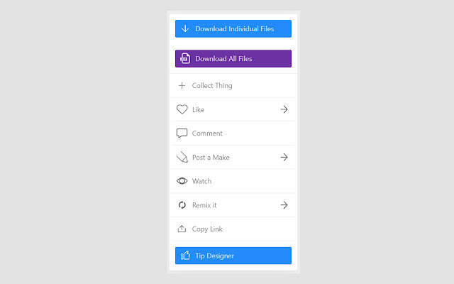 Thingiverse Download All Button  from Chrome web store to be run with OffiDocs Chromium online
