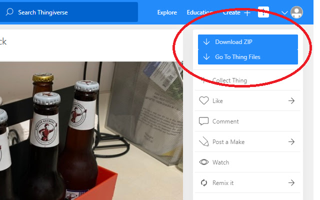 Thingiverse Fixer  from Chrome web store to be run with OffiDocs Chromium online