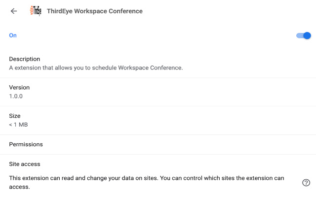 ThirdEye Workspace Conference  from Chrome web store to be run with OffiDocs Chromium online
