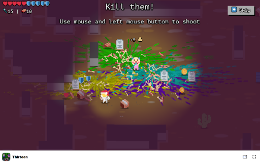 Thirteen Game Engage in fast paced battles with adorable avatars!  from Chrome web store to be run with OffiDocs Chromium online