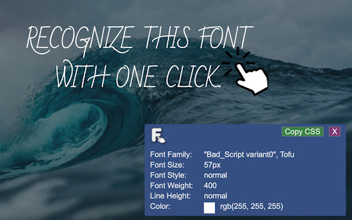 This font  from Chrome web store to be run with OffiDocs Chromium online