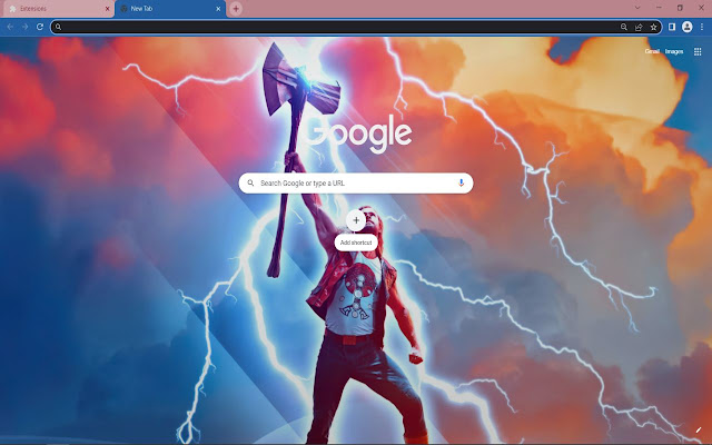 Thor: Love and Thunder Browser Theme  from Chrome web store to be run with OffiDocs Chromium online