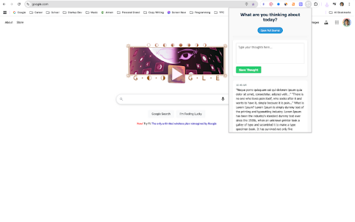 Thoughts Journal Your Reflections  from Chrome web store to be run with OffiDocs Chromium online