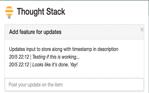 Thought Stack from Chrome web store to be run with OffiDocs Chromium online Thought Stack from Chrome web store to be run with OffiDocs Chromium online