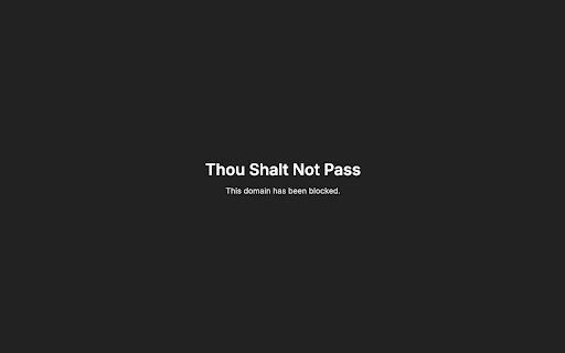 ThouShaltNotPass  from Chrome web store to be run with OffiDocs Chromium online