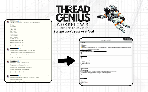 THREAD.GENIUS  from Chrome web store to be run with OffiDocs Chromium online