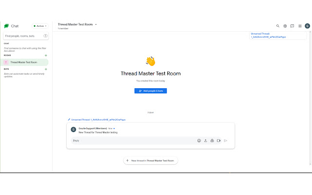 Thread Master  from Chrome web store to be run with OffiDocs Chromium online