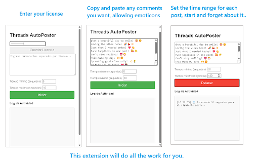 Threads AutoPoster  from Chrome web store to be run with OffiDocs Chromium online