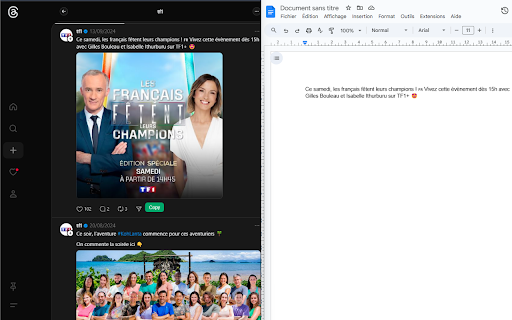 Threads Copy Paste  from Chrome web store to be run with OffiDocs Chromium online