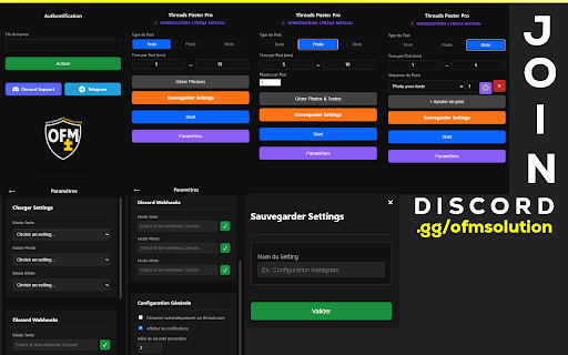 Threads Poster  from Chrome web store to be run with OffiDocs Chromium online