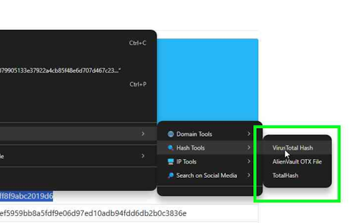 Threat Intelligence Search  from Chrome web store to be run with OffiDocs Chromium online