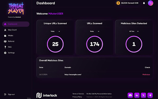 ThreatSlayer: Security  Phishing Protection  from Chrome web store to be run with OffiDocs Chromium online