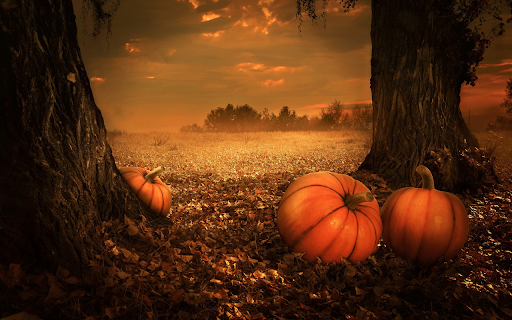 Three giant round pumpkins  from Chrome web store to be run with OffiDocs Chromium online