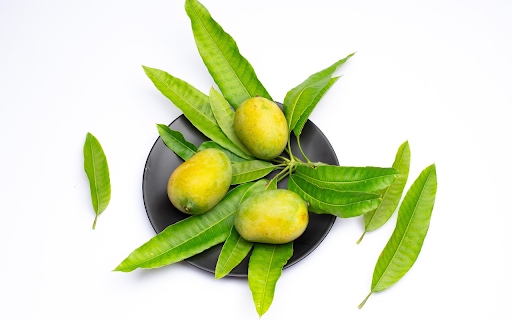 Three ripe mangoes  from Chrome web store to be run with OffiDocs Chromium online