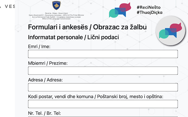 ThuajDiçka/ReciNešto  from Chrome web store to be run with OffiDocs Chromium online