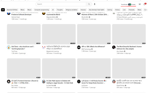 Thumb blocker  from Chrome web store to be run with OffiDocs Chromium online