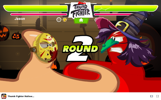 Thumb Fighter Halloween Game Battle with uniquely dressed up digits!  from Chrome web store to be run with OffiDocs Chromium online