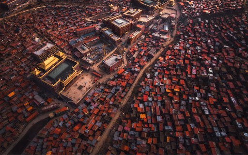 Tibetan cityscape  from Chrome web store to be run with OffiDocs Chromium online