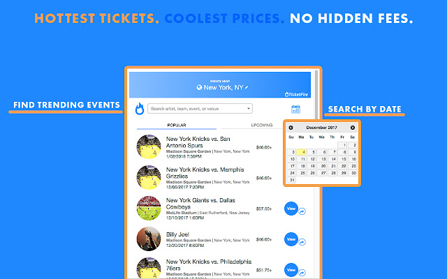 TicketFire Sports Concerts Theater Tickets  from Chrome web store to be run with OffiDocs Chromium online