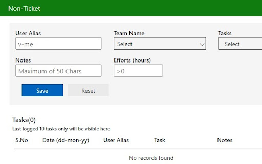 Ticketing Tool Extension v2.9  from Chrome web store to be run with OffiDocs Chromium online