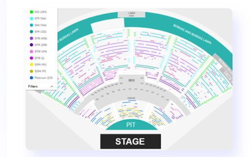 Ticketmetric Price Map Shader  from Chrome web store to be run with OffiDocs Chromium online