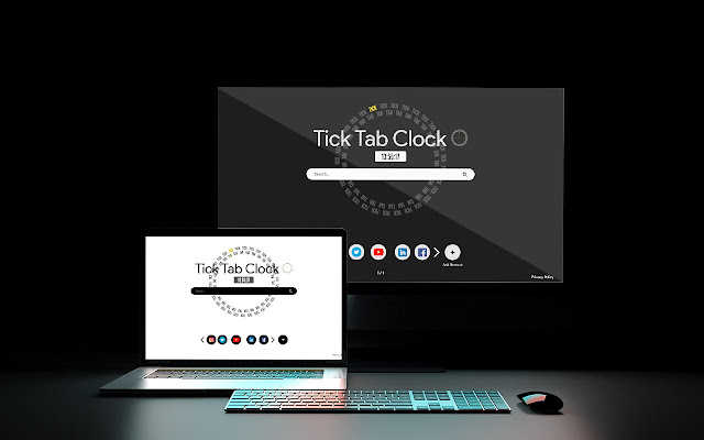 Tick Tab Clock  from Chrome web store to be run with OffiDocs Chromium online