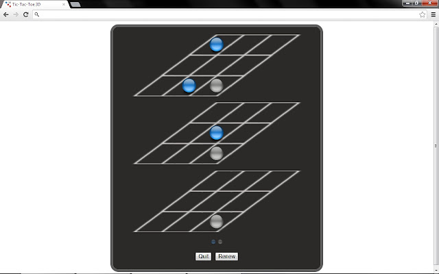 Tic Tac Toe 3D  from Chrome web store to be run with OffiDocs Chromium online