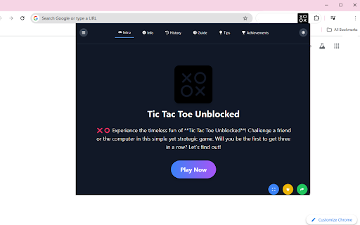 Tic Tac Toe EE Unblocked  from Chrome web store to be run with OffiDocs Chromium online