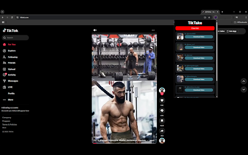 TikTake TikTok Video Downloader  from Chrome web store to be run with OffiDocs Chromium online