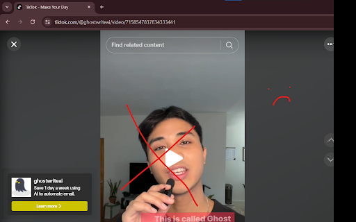 TikTok AdBlock  from Chrome web store to be run with OffiDocs Chromium online