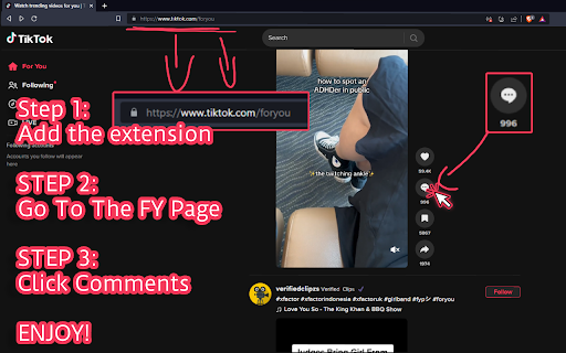 TikTok Auto Play  from Chrome web store to be run with OffiDocs Chromium online
