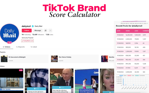 TikTok Brand Score Calculator by The Influencer Marketing Factory  from Chrome web store to be run with OffiDocs Chromium online TikTok Brand Score Calculator by The Influencer Marketing Factory  from Chrome web store to be run with OffiDocs Chromium online