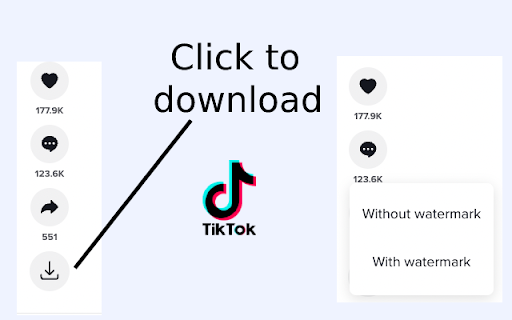 TikTok downloader unlimited official  from Chrome web store to be run with OffiDocs Chromium online