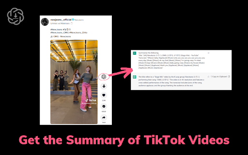 TikTok Free Video Downloader Without Watermark  Video Script Generator  from Chrome web store to be run with OffiDocs Chromium online